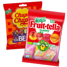 Fruit-tella Garden fruits, mini, dummy of Chupa Chups